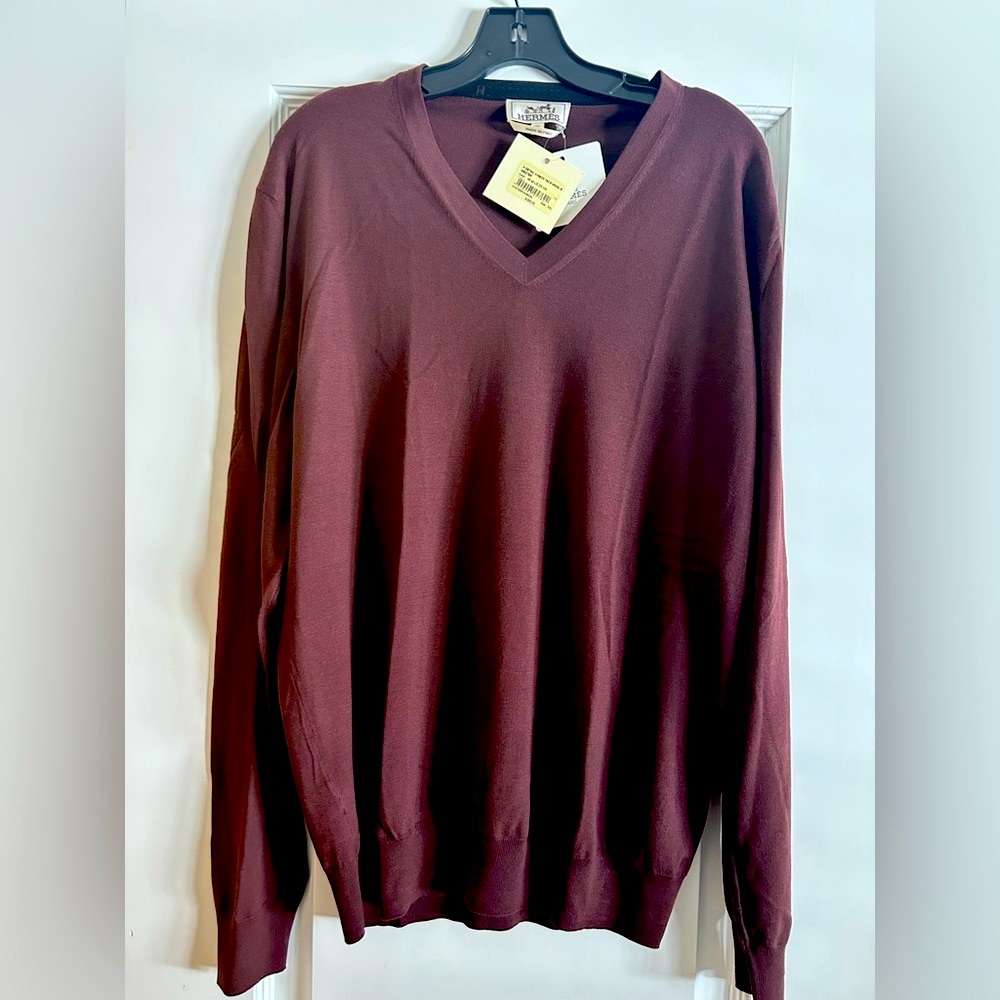 Hermes V - Neck Wool Sweater
